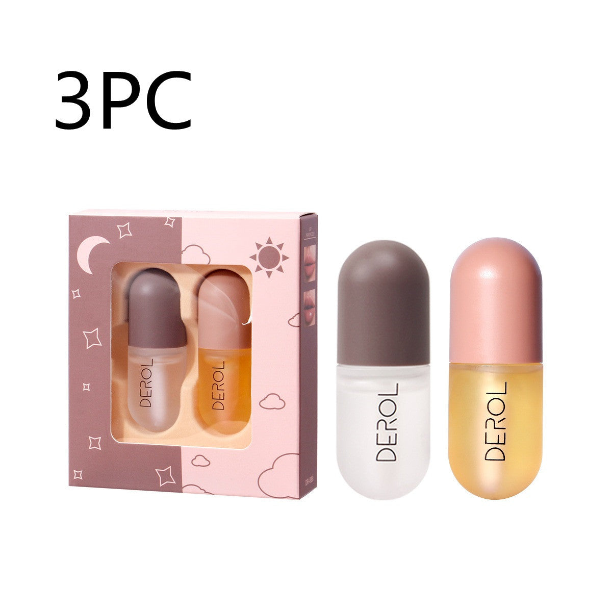 Day Night Instant Volume Lip Plumper Oil Clear Lasting Nourishing Repairing Reduce Lip Fine Line