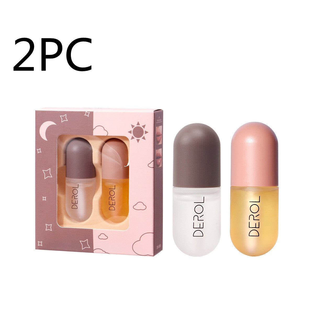 Day Night Instant Volume Lip Plumper Oil Clear Lasting Nourishing Repairing Reduce Lip Fine Line