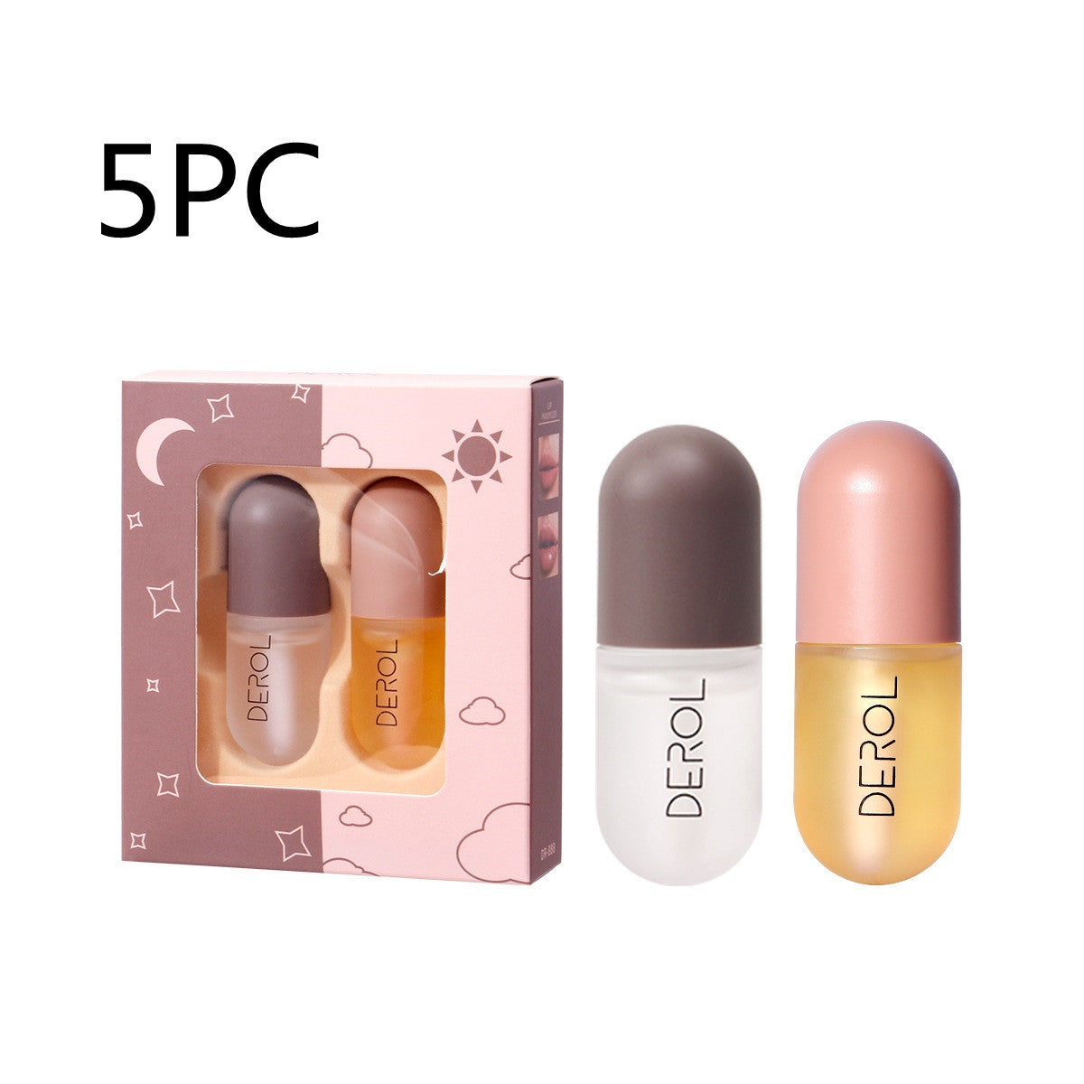 Day Night Instant Volume Lip Plumper Oil Clear Lasting Nourishing Repairing Reduce Lip Fine Line