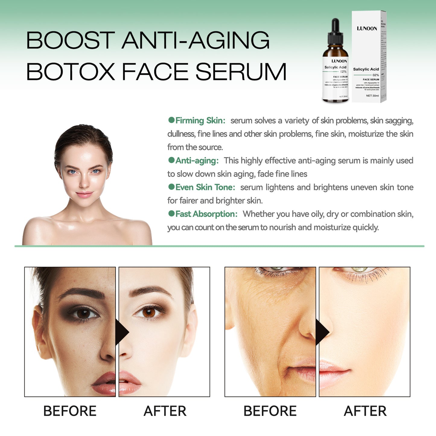 Stylish And Simple Anti-Aging Facial Serum